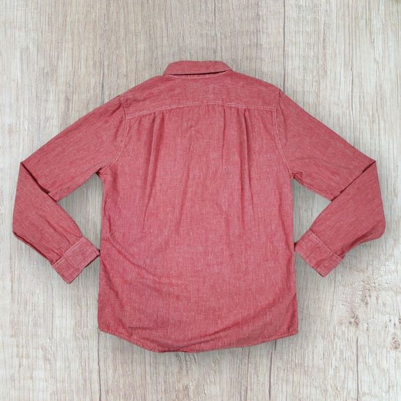 Abercrombie & Fitch Set of 2 Men's Long Sleeve Shirts Size M Pink & Gray Muscle - Picture 2 of 13